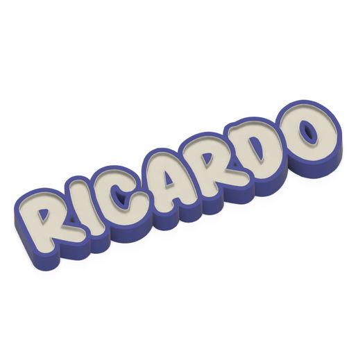 Download file RICARDO - LED LAMP WITH NAME (NAMELED) • Object to 3D ...