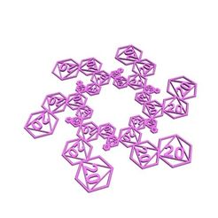 Snowflake_d20.jpg 3D-Datei D20 Schneeflocke kostenlos・Vorlage für den 3D-Druck zum herunterladen