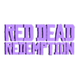 RedDeadRedemption-Logo.stl Red Dead Redemption Logo