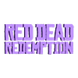 RedDeadRedemption-Logo.stl Logotipo de Red Dead Redemption