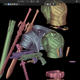 blender_qL3nvgfmQq.png Blade, Eric Cross Brooks, Wesley SNipes Default Costume Marvel Rivals Full armor, weapon and props Cosplay Kit , kitbash