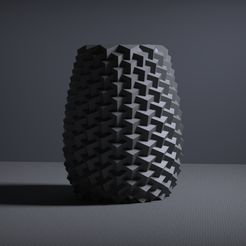 watercircles-plate.48.jpg Unique trianglar pattern vase