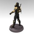 Scorpion MK9 Statue 2020 by Pdesigner v2-4.jpg Mortal Kombat 9 Scorpion figure with MK Keychain