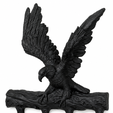 eagle_key_holder.png Eagle Key Holder Wall Mount | Rustic Bird Key Rack | 3D Printable STL