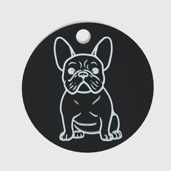 preview.jpg French Bulldog keychain + wall art