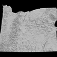 1.png Topographic Map of Oregon – 3D Terrain