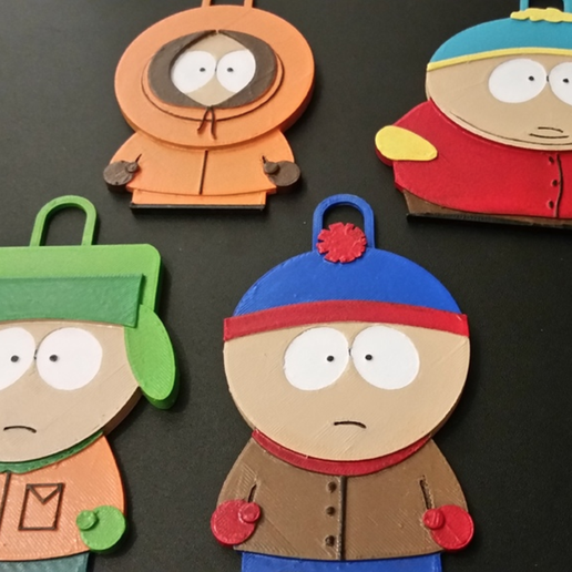 Capture d’écran 2016-12-07 à 10.24.19.png Download free STL file Stan, Kyle, Kenny and Cartman - South Park Characters • 3D print object, ChaosCoreTech