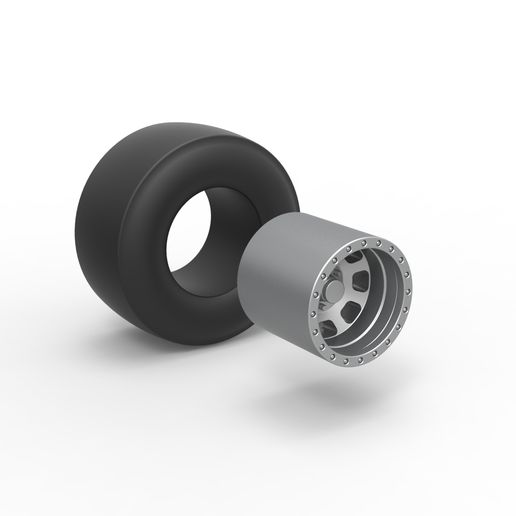 9.jpg Diecast dragster rear wheel Scale 1:25