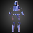 SuperCommandoBundle34BackRight.png The Mandalorian Imperial Super Trooper Full Armor for Cosplay 3D Model Collection