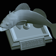 zander-open-mouth-tocenej-40.png fish zander / pikeperch / Sander lucioperca trophy statue detailed texture for 3d printing