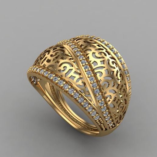 Women Ring 3DM Womens Ring 3d models 3D print model 3D print model 3D model