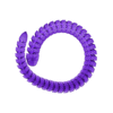 Rock Snake Circle by BODY3D.stl Archivo STL Serpiente de roca articulada・Modelo de impresora 3D para descargar