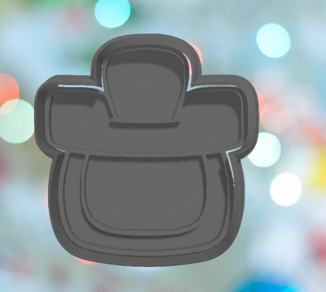Baby Shower Pacifier Cookie Cutter 3D model