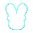 1.png Bunny With Bow Cookie Cutter | STL File