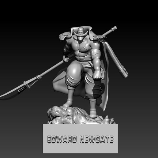 Download Stl File Edward Newgate Whitebeard One Piece 3d Print 3d Print Model • 3d 