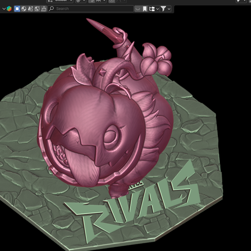 blender_p7bGHsmRWe.png Jeff le requin de terre Jeff O'Lantern Costume Marvel Rivals Habillé Personnalisé Figurine Holiday GIft