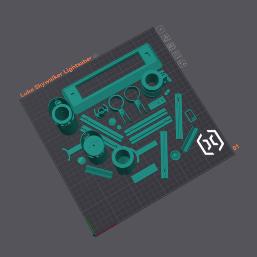 PrintPlate.png Luke Skywalkers Lightsaber