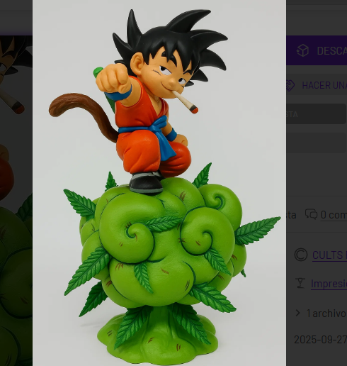 👦 Goku Boy smoking marijuana on flying cloud