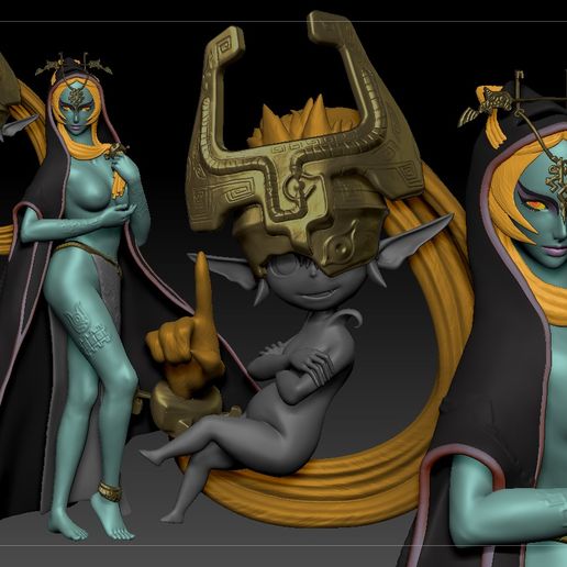 Midna Diorama 3D model