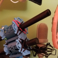 DoubleBarrelShotMount.png STL file Dual Shotgun / Pencil SDC Microphone Mount - Hula-Cow Studios A.K.A. "Double-Barrel Shotgun Mic Mount"・3D printer design to download