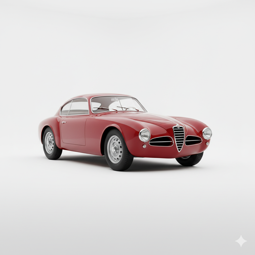 Alfa Romeo 6C 2500 touring car STL, vintage car STL, hot rod STL, car 3D model, pre supported car STL, drift car STL, JDM car STL, custom car STL, no support car STL, Le Mans car STL, car scale model, street build car STL, GT car STL, Hot Wheels scale car