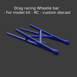 Nuevo proyecto (8) (3).png Drag racing Wheelie bar - For model kit - RC - custom diecast