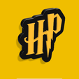cults3d-10.png Fridge magnet - Logo Harry Potter