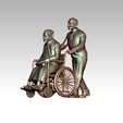 567546.jpg disabled woman 3D print model