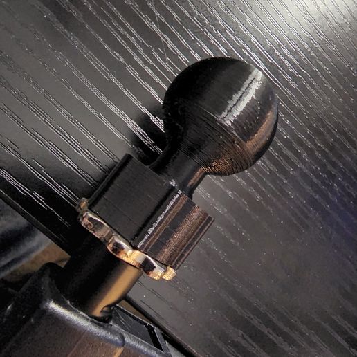 3/8 Mic stand to 1 inch ball mount adapter 3D model