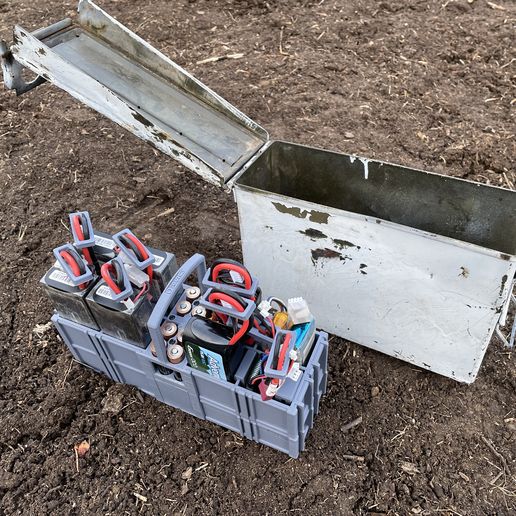 RC car or Drone Battery Caddy Kit for 30cal Ammo Can Batt-Tac Pac