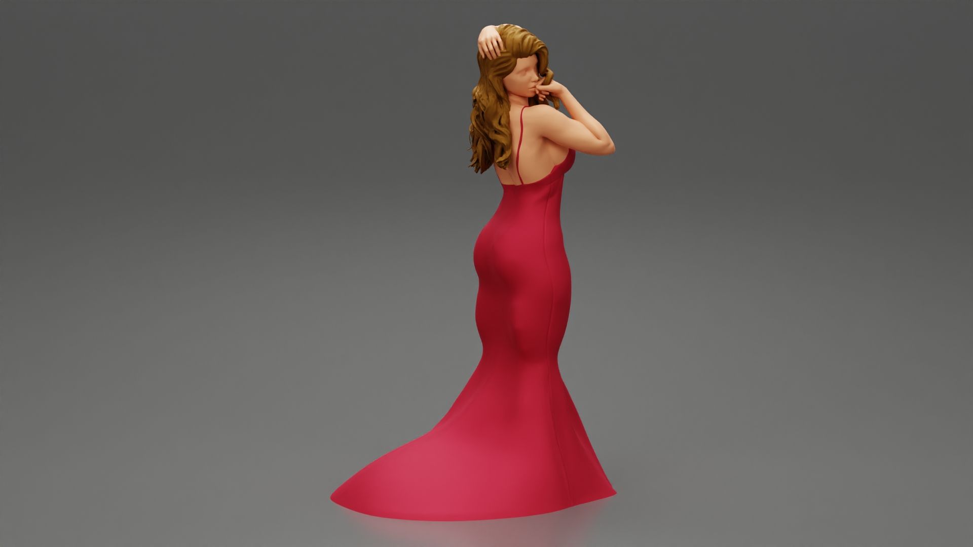 Girl-01.jpg Fichier 3D Belle femme en robe de soirée Modèle d'impression 3D・Plan à imprimer en 3D à télécharger, 3DGeshaft