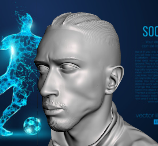 Raphinha Bust Football Player Fc Barcelona