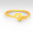 Preview-01-Heart LOVE Fancy Ring design 3D Print KTFRD01 by KTkaRaj.jpg KTFRD01 Heart LOVE Fancy Ring design 3D Print