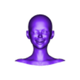3.stl Set 8 heads 3D HEAD FACE FEMALE CHARACTER WOMEN TEENAGER PORTRAIT DOLL BJD LOW-POLY 3D MODEL