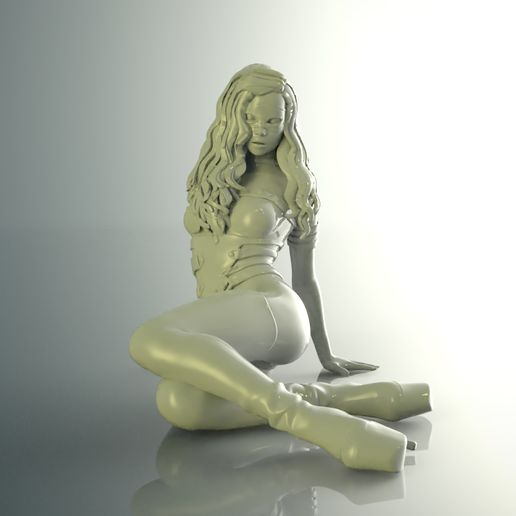 Latex woman 3D model