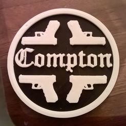 WP_20181223_18_31_18_Pro.jpg Fichier STL gratuit Dessous de verre Compton pour bière / boissons・Modèle imprimable en 3D à télécharger