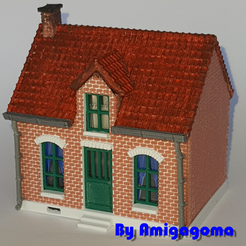 maison1.png Fichier 3D Maisonnette en brique・Plan imprimable en 3D à télécharger