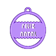 FELIZ_NATAL.STL Christmas tree decoration
