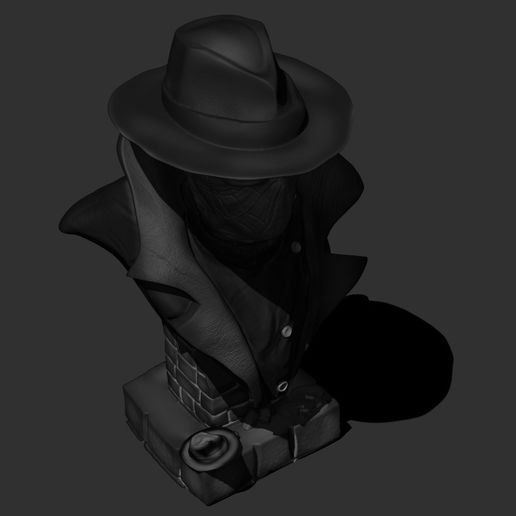 Spider-Man Noir Bust - High Detail 3D STL