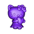 LDQM-015站立抱爱心卡通凯蒂猫圆雕图.obj HELLOKITTY 3DPRINTING ELEGOOMARS TOY HELLO KITTY ANIMAL 3D MODELING
