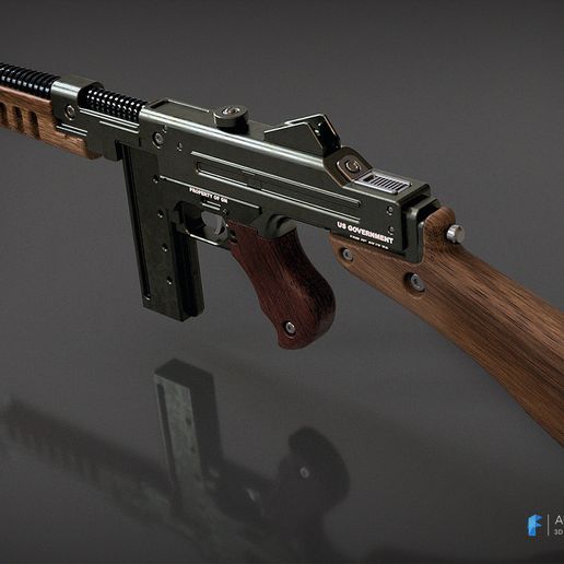 sms_a-3.jpg Free 3D file Wolfenstein The New Order SMG・3D print model to download, 3dpicasso