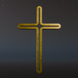 r-5.png Elegant Cross on the Wall for 3D Printing