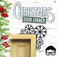 044a.jpg 🎅 Christmas door corners vol. 5 💸 Multipack of 8 models 💸 (santa, decoration, decorative, home, wall decoration, winter) - by AM-MEDIA