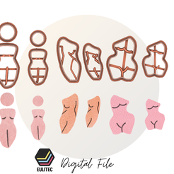 Screenshot_1.png STL file POLYMER CLAY CUTTER/WOMEN SILHOUETTES 🙍🏼♀️ / LORREN3D・3D printable model to download, EULITEC