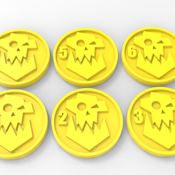 untitled.43.png Download free STL file IronzJawz Big Waaagh Orks Objective Markers • 3D printing template, Mazer