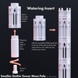 wateringinsert.png Smaller Gothic Tower Moss Pole