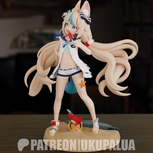 Saba5.jpg Sameko Saba - VTuber - Fan Art STL