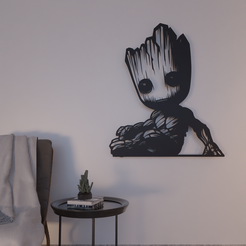 wall-art-4.png Настенное украшение Baby Groot 2d настенное искусство