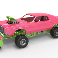 1.jpg 3D file Diecast Pulling truck 4wd with Car shell Scale 1:25・3D printer design to download, CosplayItemsRock