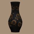 flower_vase_view_1_texture.jpg flower vase with flower pattern